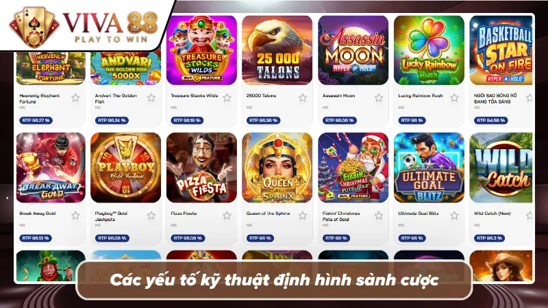 Điểm nhấn kỹ thuật tạo nên sức hút của sảnh cược